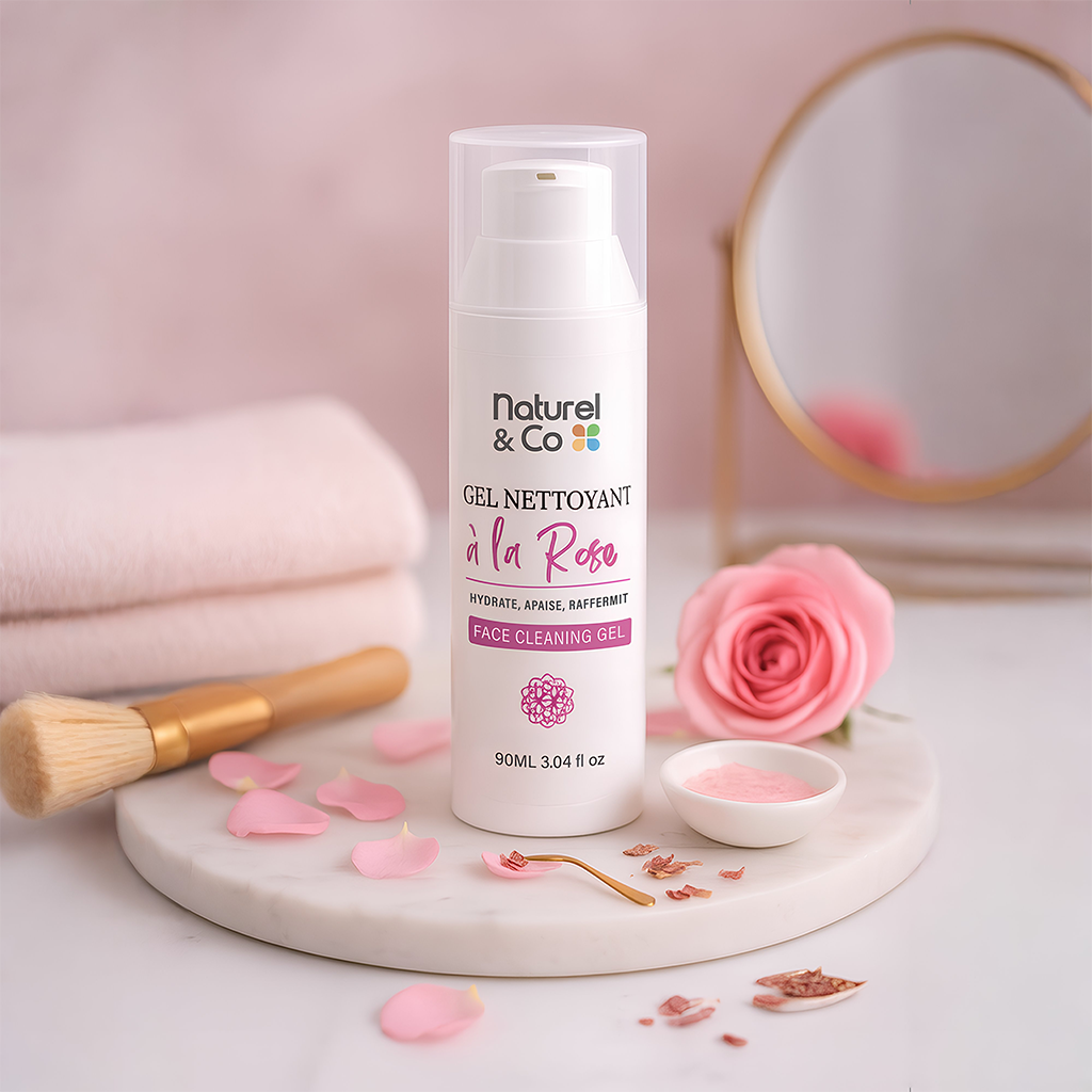 Gel nettoyant visage à la rose 90ml – Image 3
